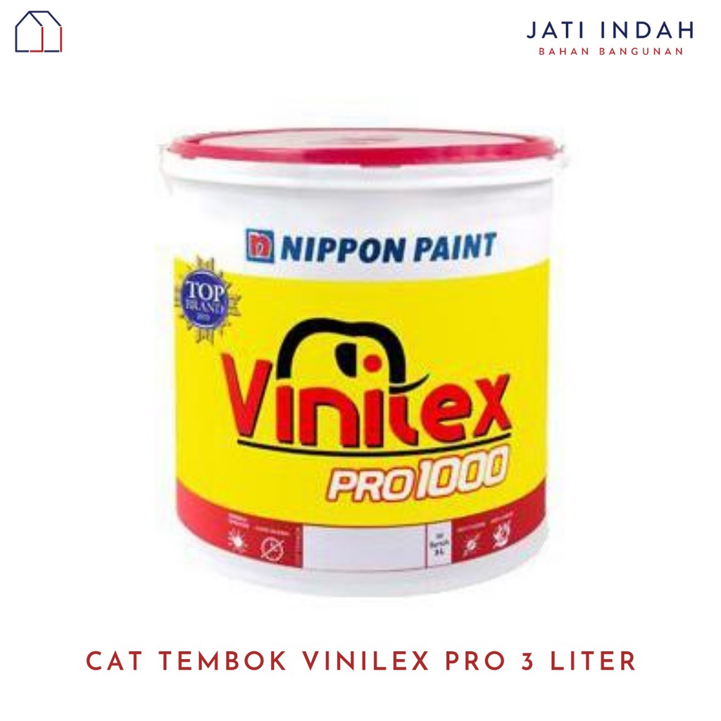 Nippon Paint Vinilex Pro 1000 CAT TEMBOK 3 Ltr (4.5 kg) GALON / CAT DINDING