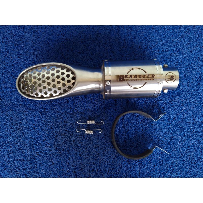 silincer knalpot racing inlet 50 suara ngebas gahar full stainless steel model knalpot sakura kolong