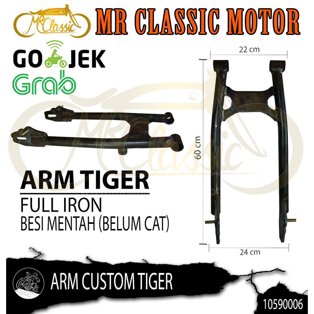 Swing Arm/Lengan Ayun Tiger Jumbo Bulat Tebal Variasi Custom Shopee