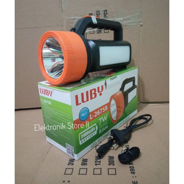 Senter LED plus emergency luby 7 Watt L-2657B