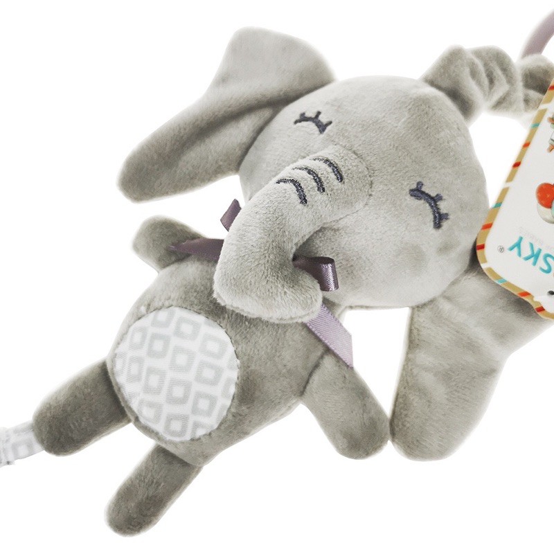 HANGING BUNNY GAJAH | mainan stroller bayi baby box | Teether Rattle Plush Toys Bayi | Gantungan Stroller Bayi