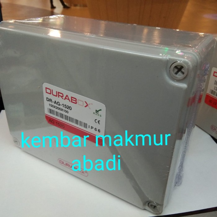 Duradus 150x200x100mm-ABS Junction Box Plastik 150x200x100 Abu-Durabox 15x20x10cm - Duradus ABS