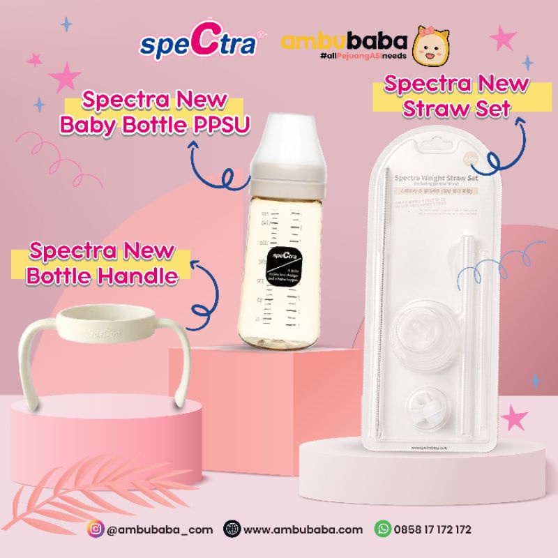 Spectra All New PPSU Bottle Straw Set Bottle Handle