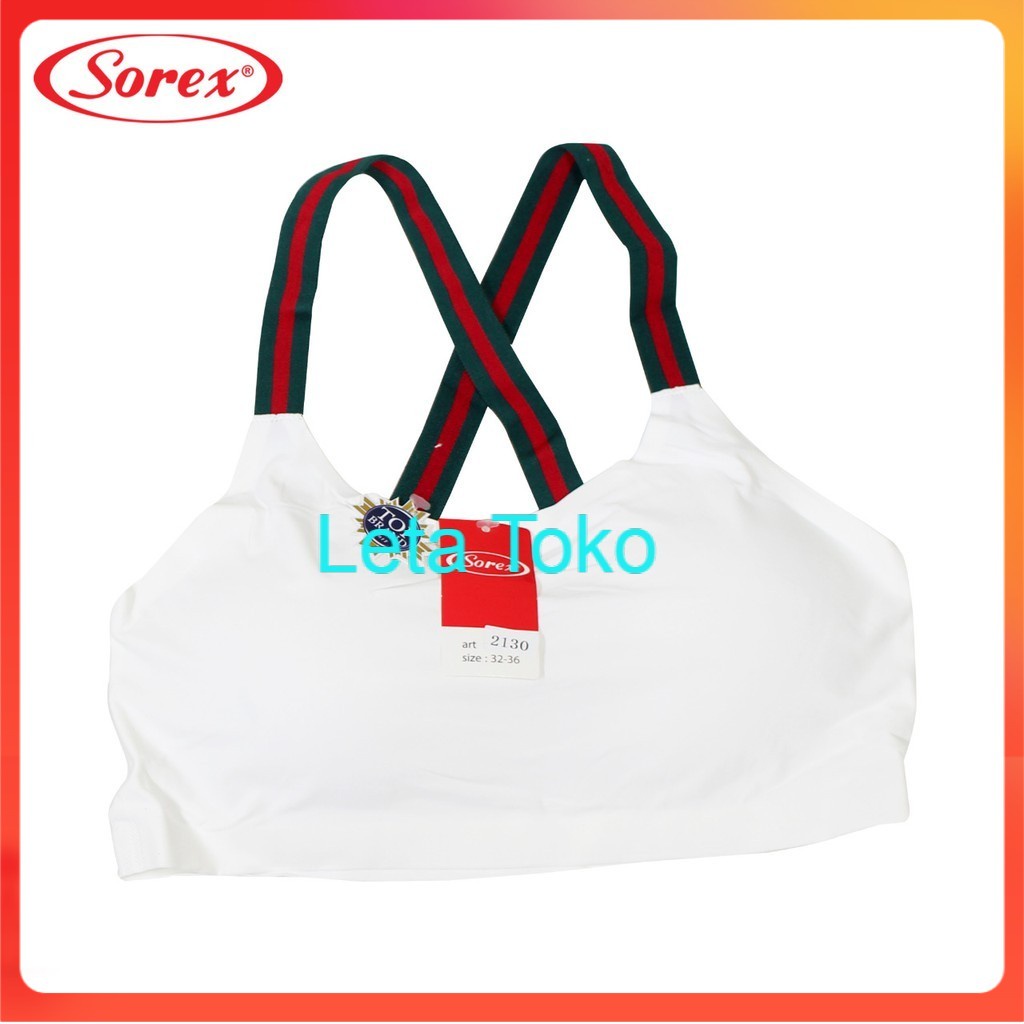 Bra Sport Sorex Tali Silang BH Wanita Sexy Fashion FreeSize Stretch 2130 Murah Leta_Toko