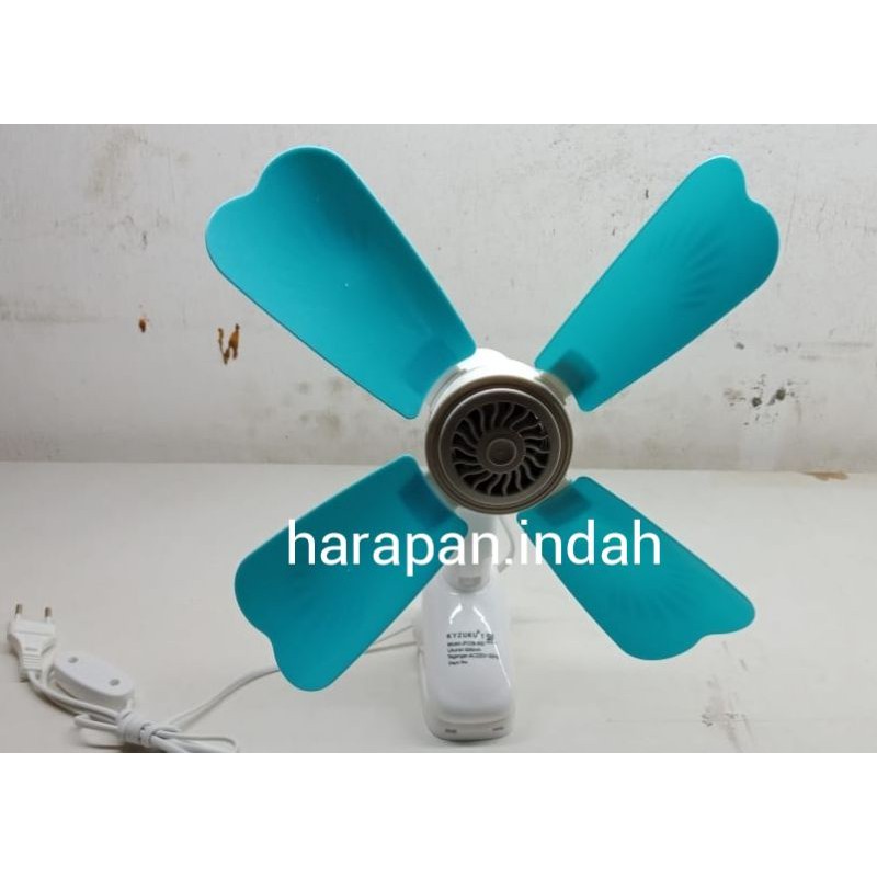 Kipas Kyuzuku 4baling 16Watt 2ln1 (Jepit Dan Dinding)