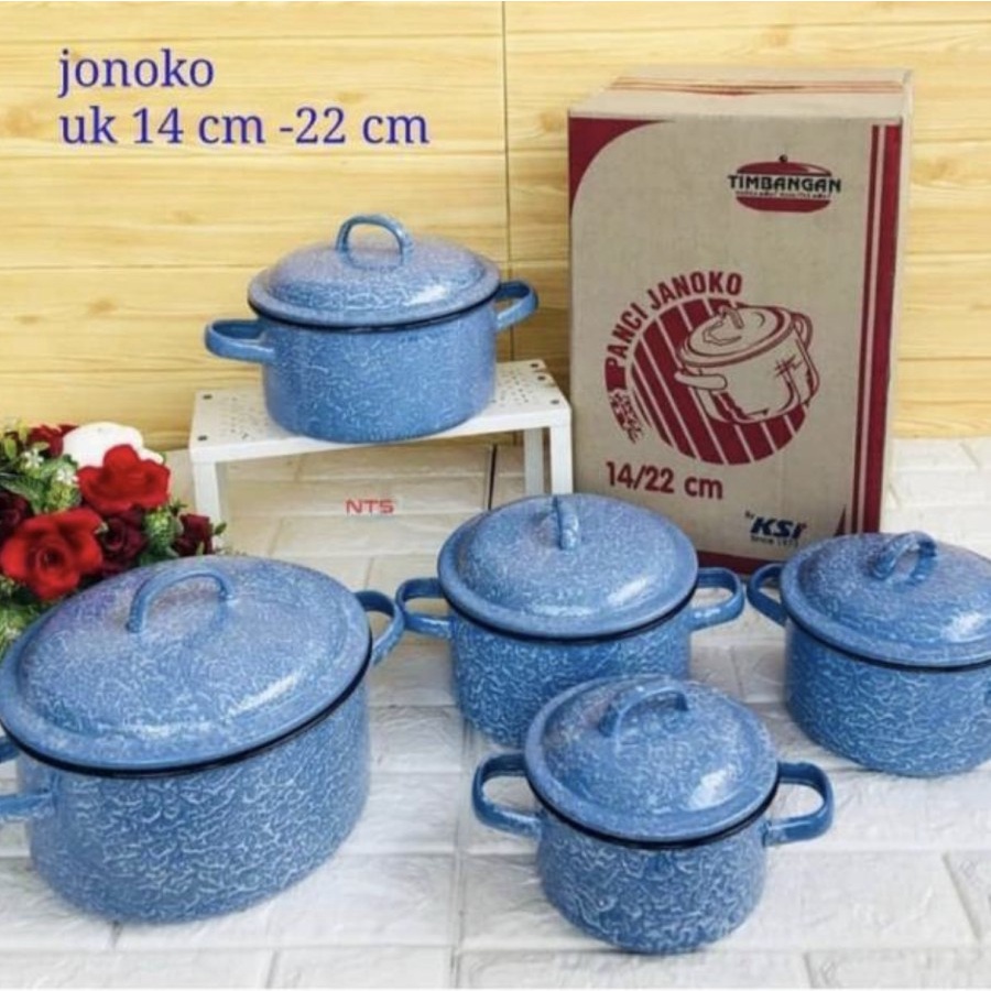 Panci Janoko Lurik Pan Lurik Blirik Set 14cm-22cm Peralatan Masak Blurik Burik