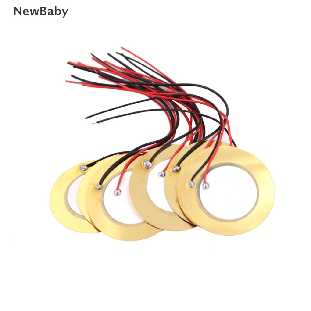 Newbaby 10pcs Disk Drum Piezo Elements 35mm Dengan Sensor Trigger + Kabel Tembaga