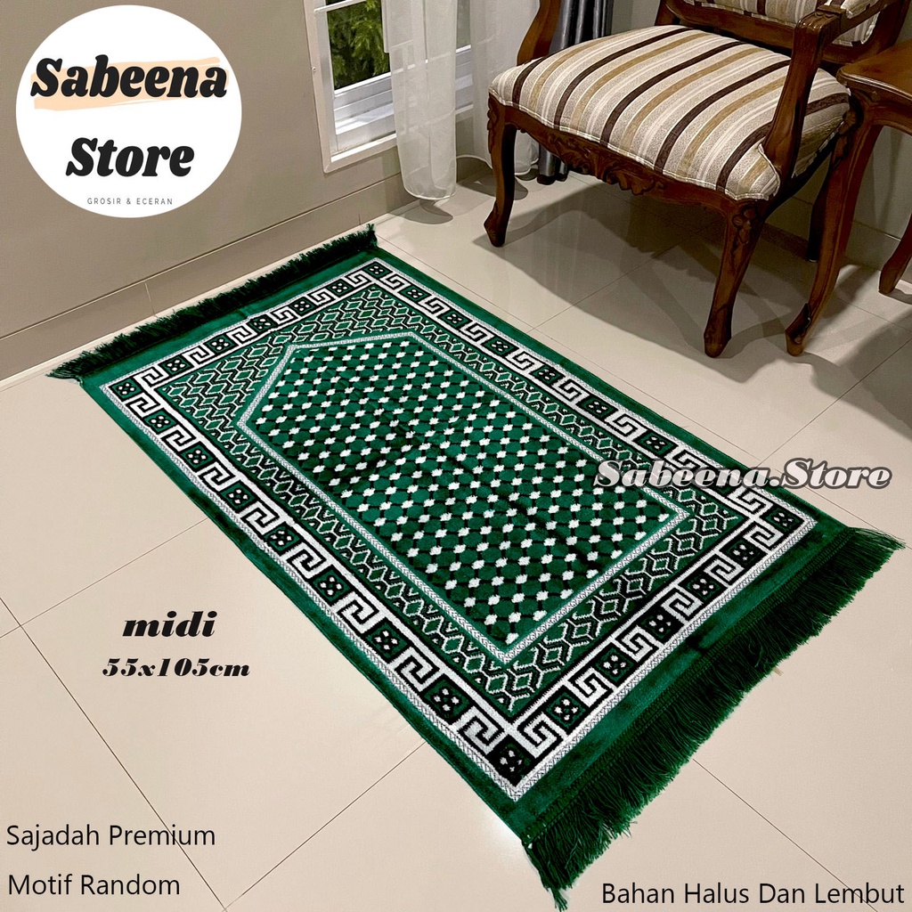 Turki Exclusive Motif Kiswah Midi Bahan Tebal Perlengkapan Sholat Sejadah Bisa COD