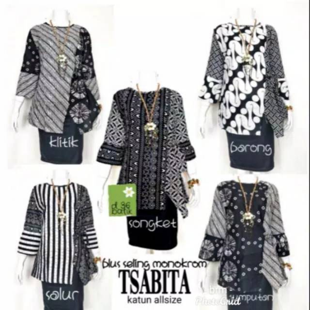 Blus seling monochrome tsabita