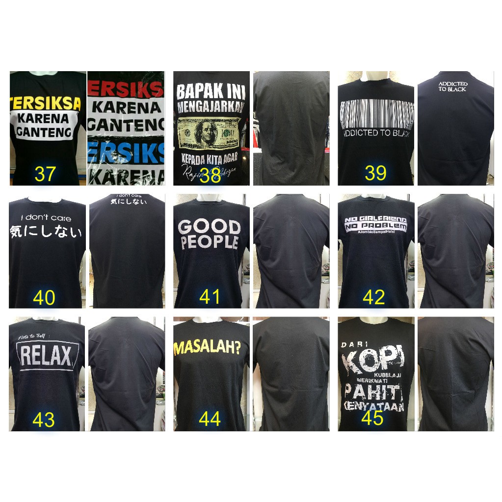  Tulisan  Lucu Sablon  Kaos 