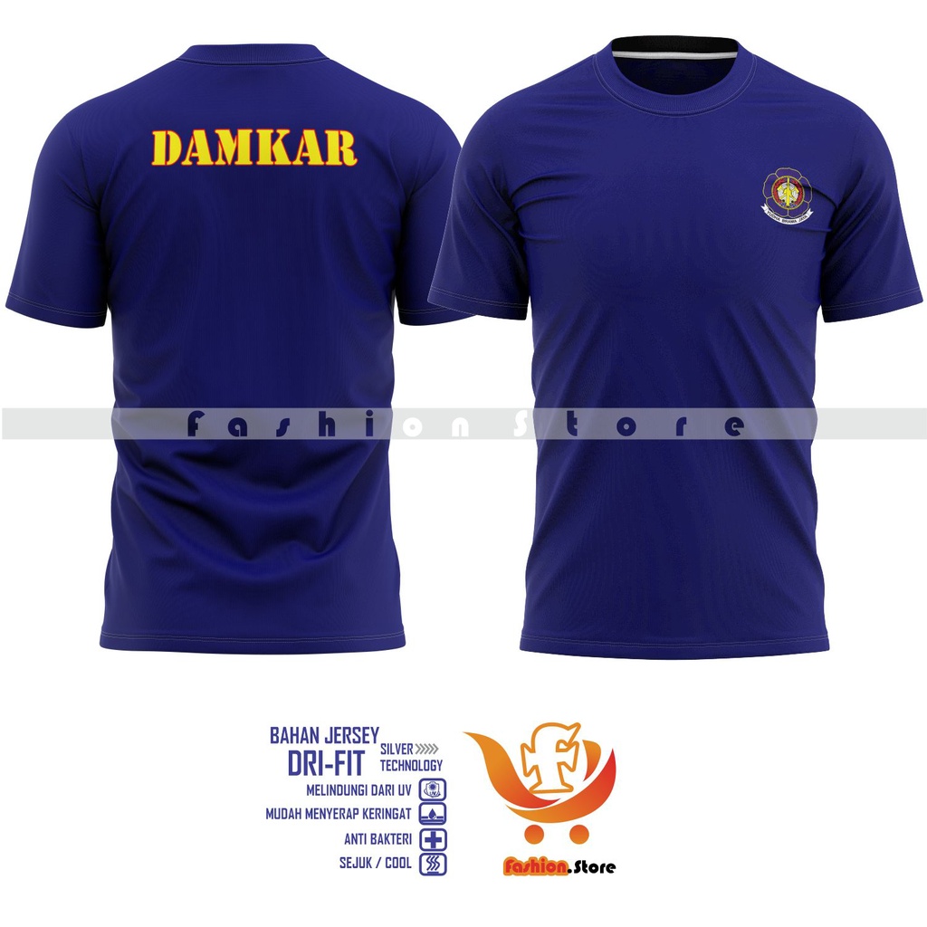 Kaos Dinas Damkar/Kaos jersey Damkar/Kaos Lapangan Damkar