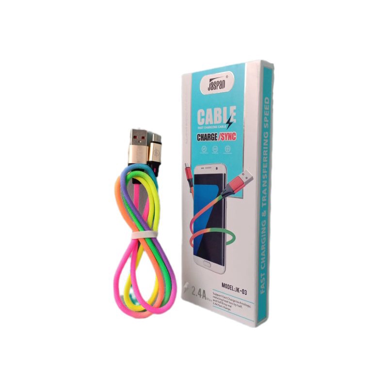 Kabel data Handphone Micro Usb Fast charger Jaspan : JK02