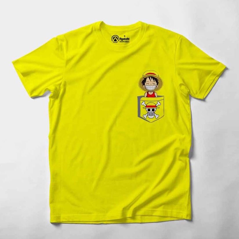 Kaos Atasan Anak Laki Laki Kids T Shirt Anime One Piece Monkey Luffy Cheeky