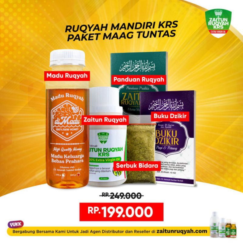 paket Ruqyah Mandiri Maag Tuntas #Zaitun Krs