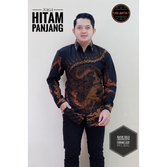 naga hitam,kemeja batik,katun primisima