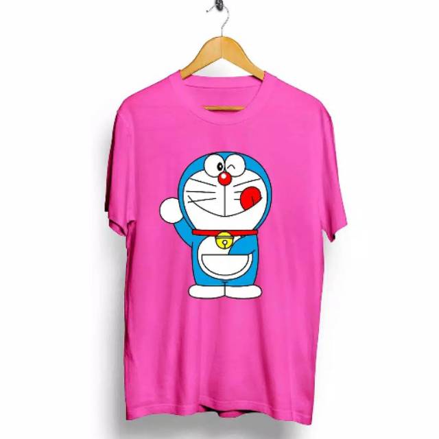 Fourfashion - Kaos Pria / Kaos Distro Dora Kantong Ajaib Pink - CN565