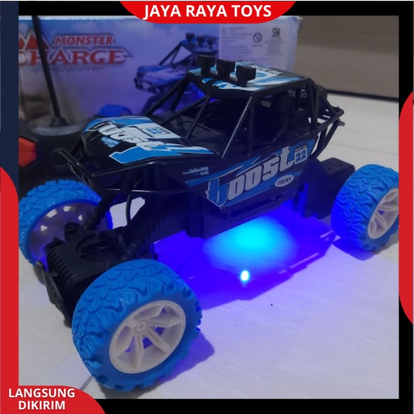 Mobil Remote Control Offroad Rc Car Jeep Rock Crawler Boost Monster Cross Country skala 1:20  mainan anak laki laki