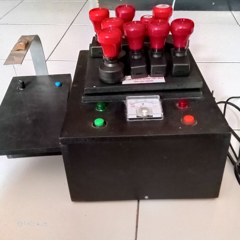 paket Mesin stempel flash lampu 6 dan mesin plong