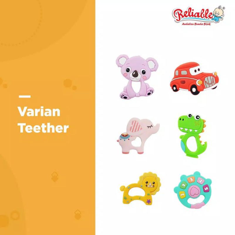 Reliable Silicone Teether Character 8899 (Gigitan Bayi)