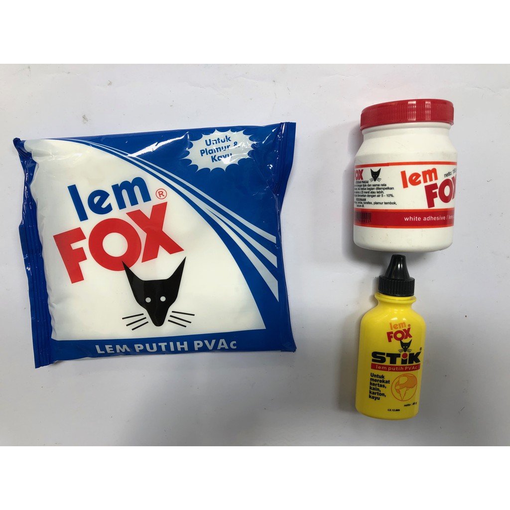 Jual Lem Fox Putih Pvac Indonesia Shopee Indonesia