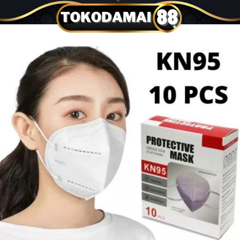 KN95 JUAL 1PACK ISI 10 PCS KN95 MASKER KN95 original Termurah kualitas tinggi AMAN DAN STERIL