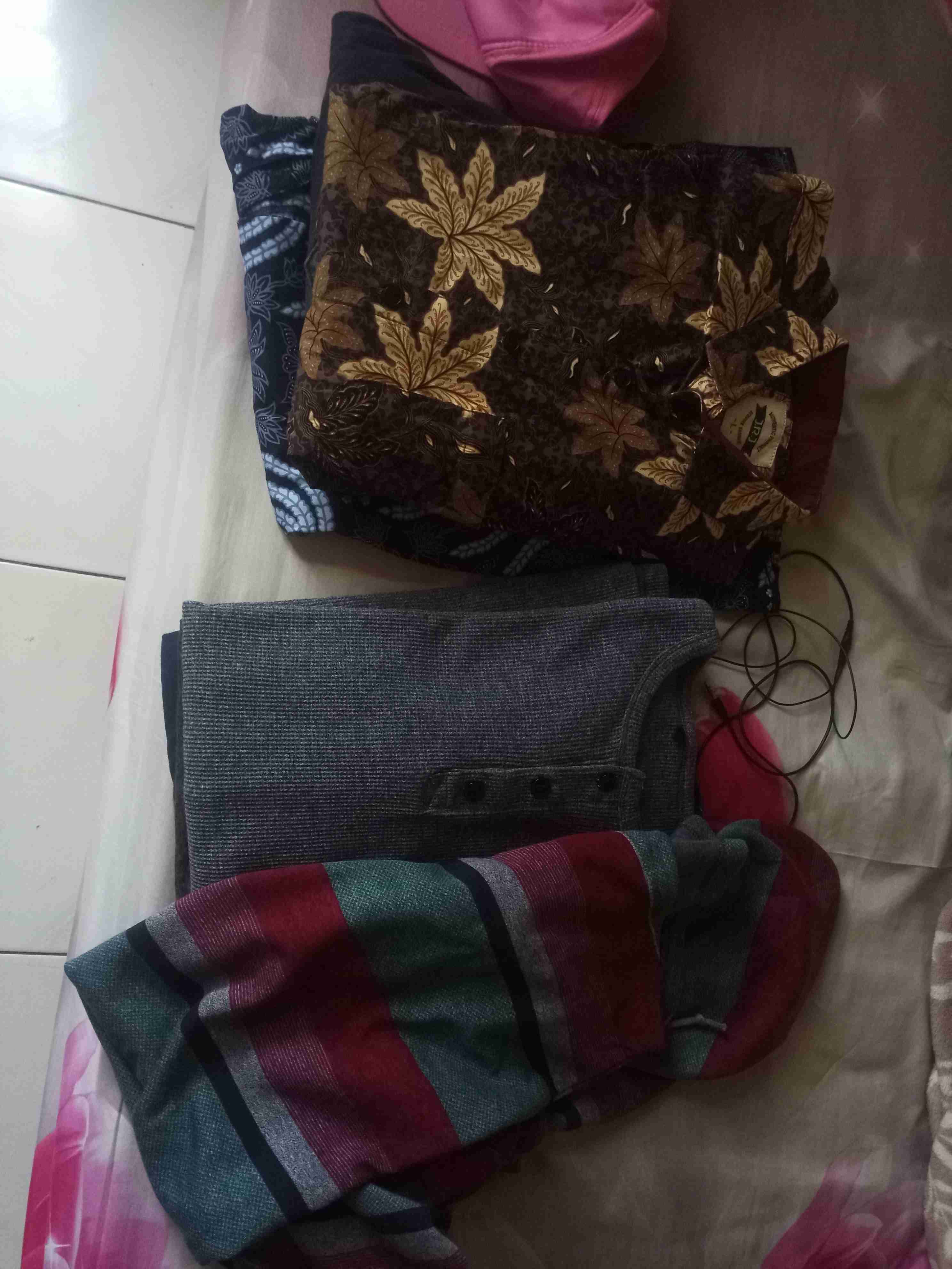 Hisroom - Kemeja Batik Pria Lengan Panjang Kemeja Batik Modern Hem Batik Pria Slimfit 215 216