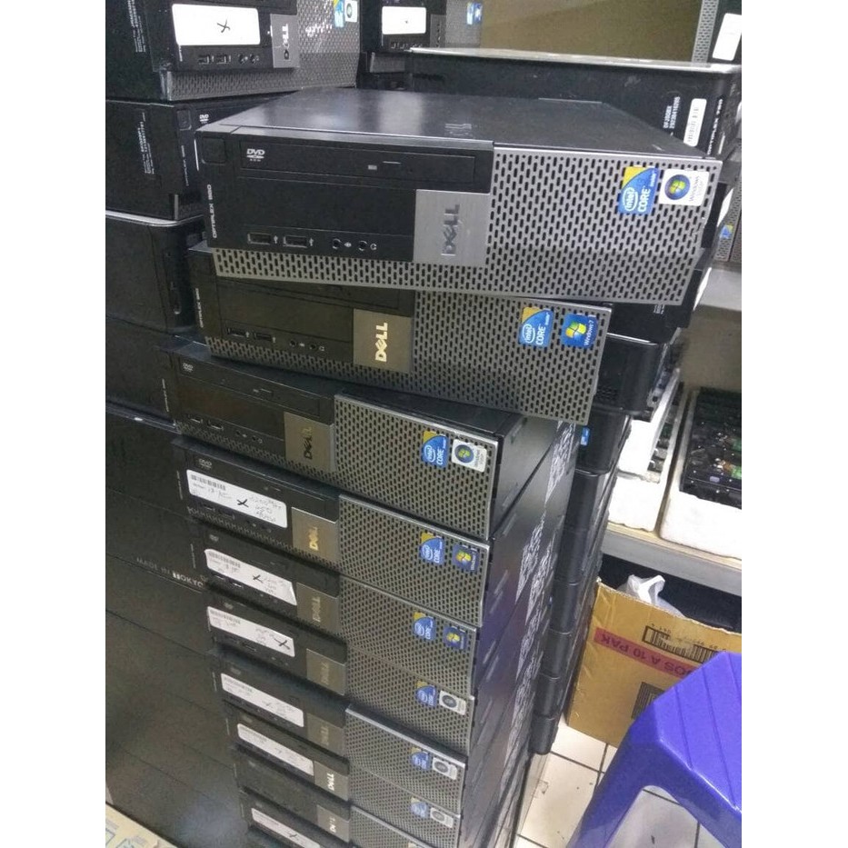 KOMPUTER SECOND BUILDUP BRANDED DELL OPTIPLEX 980 MINI SFF, CORE  i3-3.0GHZ/4GB/250GB/DVD RW WINS 7 SIAP PAKEI