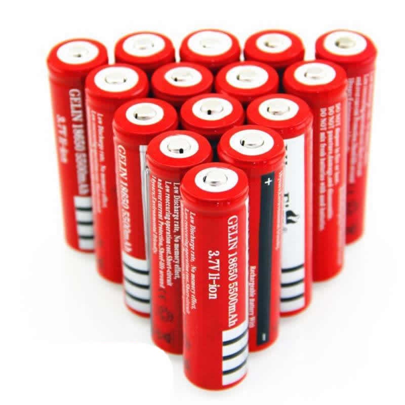 Baterai Ultrafire 18650 Battery 3.7v Rechargeable Batere Batre Batrai Police Senter Swat