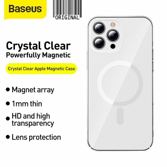 case iphone 13 pro max pro 13 baseus magnetic magsafe hardcase casing