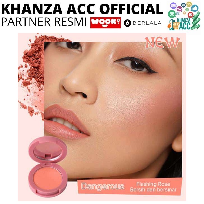 KHANZAACC BERLALA Color Breeze Blush Pigmented Kosmetik Wajah