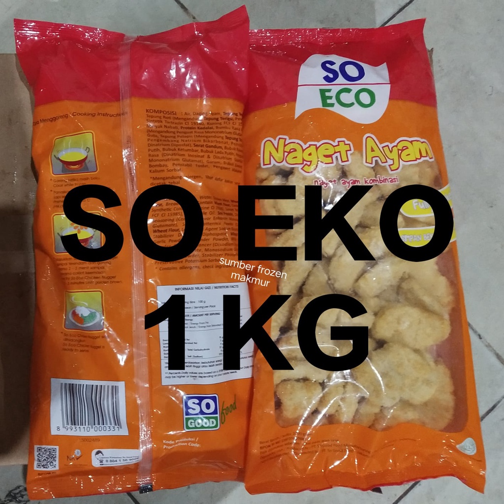 

nugget ayam so eco 1000 sumber frozen makmur