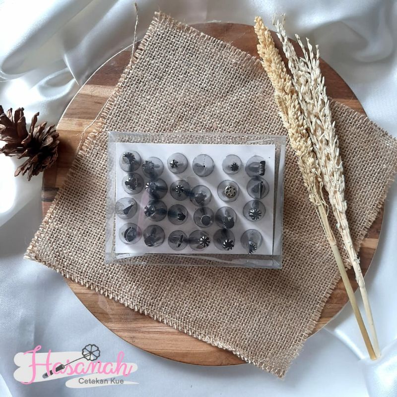 spuit penghias kue 24pcs/cetakan semprit 24pcs