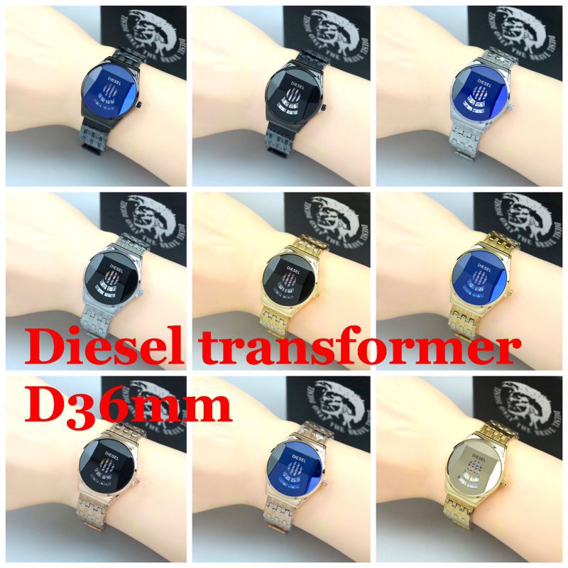 New Arrival  Jam Tangan Diesel Tranformers Wanita Rantai Steel Free Box Exclusive