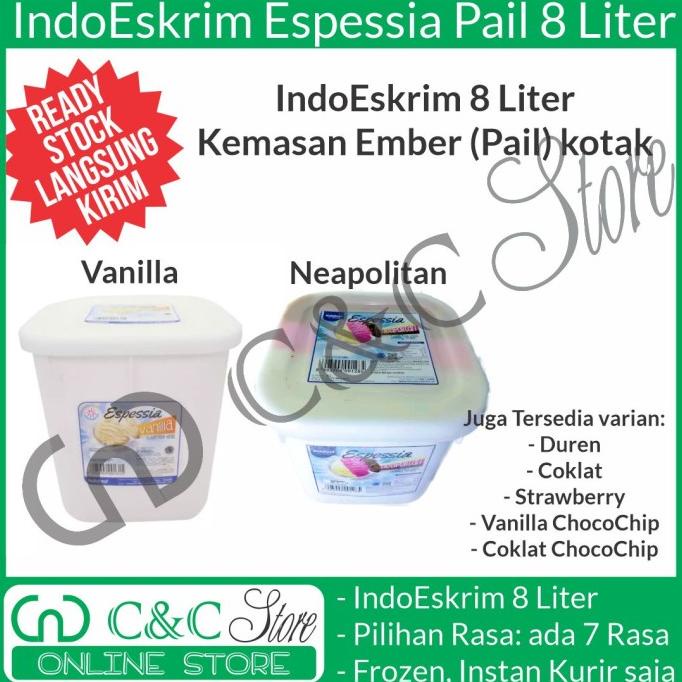 

windytriastuti13 indoeskrim es krim espessia 8 liter 8L 8liter ember eskrim ice cream TERLARIS TERPERCAYA ORIGINAL