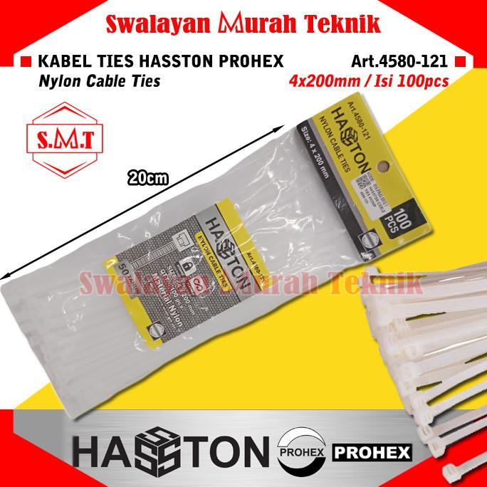 

~^~^~^] HASSTON 4580-121/4580-125 Kabel Ties 4x200mm Pengikat Nylon Cable Tie
