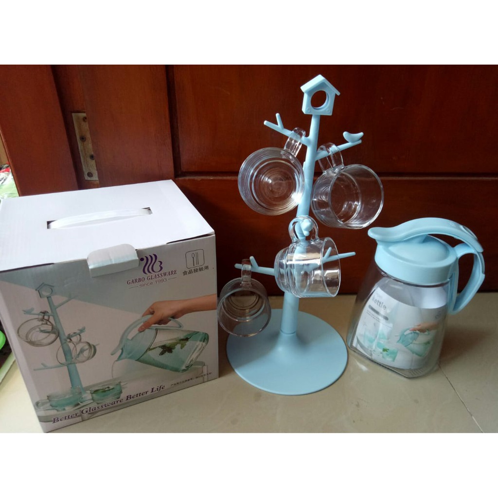 Teko Set Rak Ranting/Teko Set Kettle Elegant/Teapot Gantung