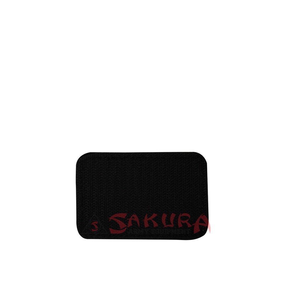 Patch Rubber Perekat Karet Velcro Security Satpam Hitam