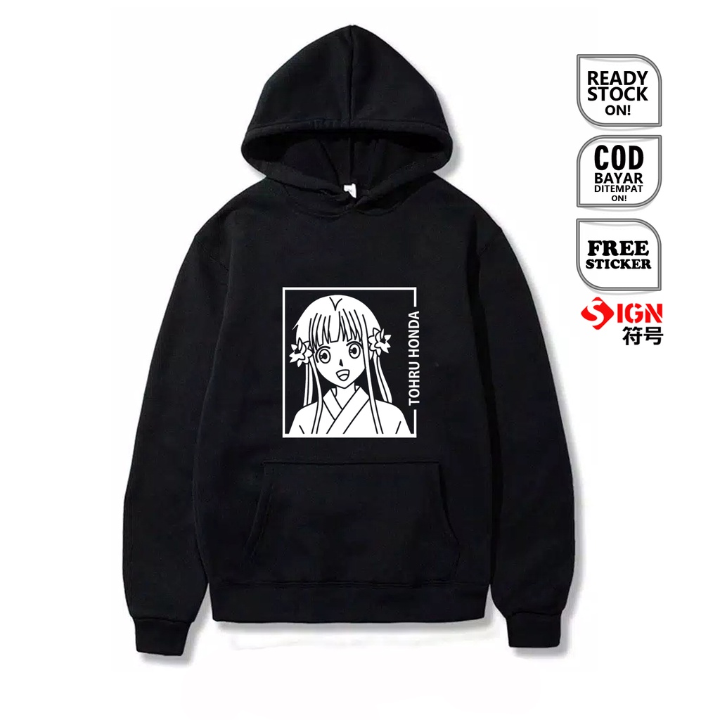 HOODIE ANIME MANGA TOHRU HONDA FRUITS BASKET WAIFU WIBU YUKI SOHMA ARISA SAKI DEATH OF KYOKO BAJU JEPANG COSPLAY JAPAN CULTURE KYO ISUZU SOHMA KURENO HAJIME - SIGN CLOTH