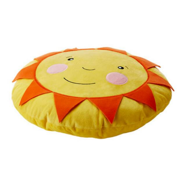 SOLIGT Bantal Sofa Bantal Matahari kuning, 40 cm