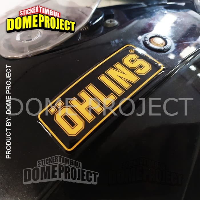 Stiker Motor Timbul Emblem OHLINS STIKER RESIN EMBLEM TIMBUL LENTUR STIKER MOTOR AKSESORIS MOTOR