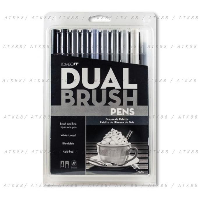 

[[COD]] Tombow Dual Brush Pen Set 10 - Grayscale Palette TERBARU Kode 903