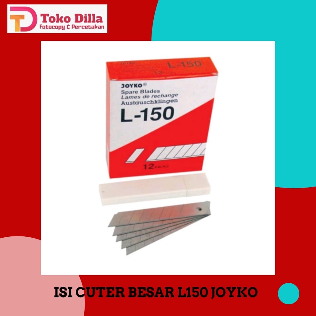 

JOYKO Isi Cutter Besar Blade Refill Pisau Pemotong L150 1 Tube 5 Pcs