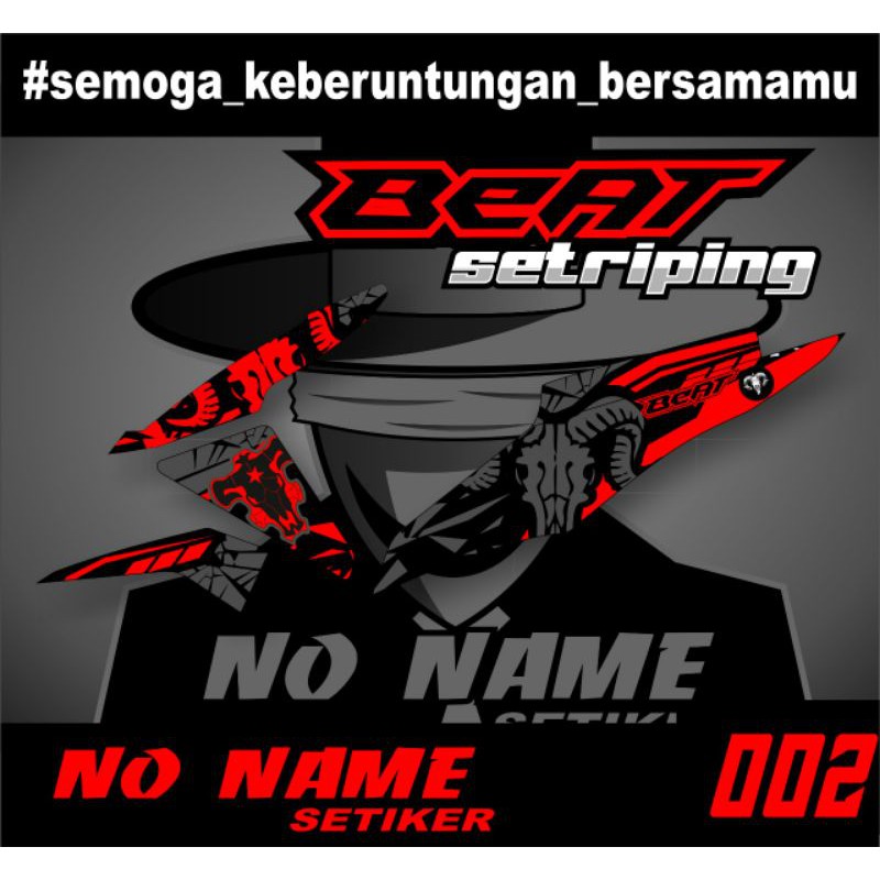 striping semi full setiker stiker beat fi (b2) 2013-2015 variasi stiker motor honda setriping beat