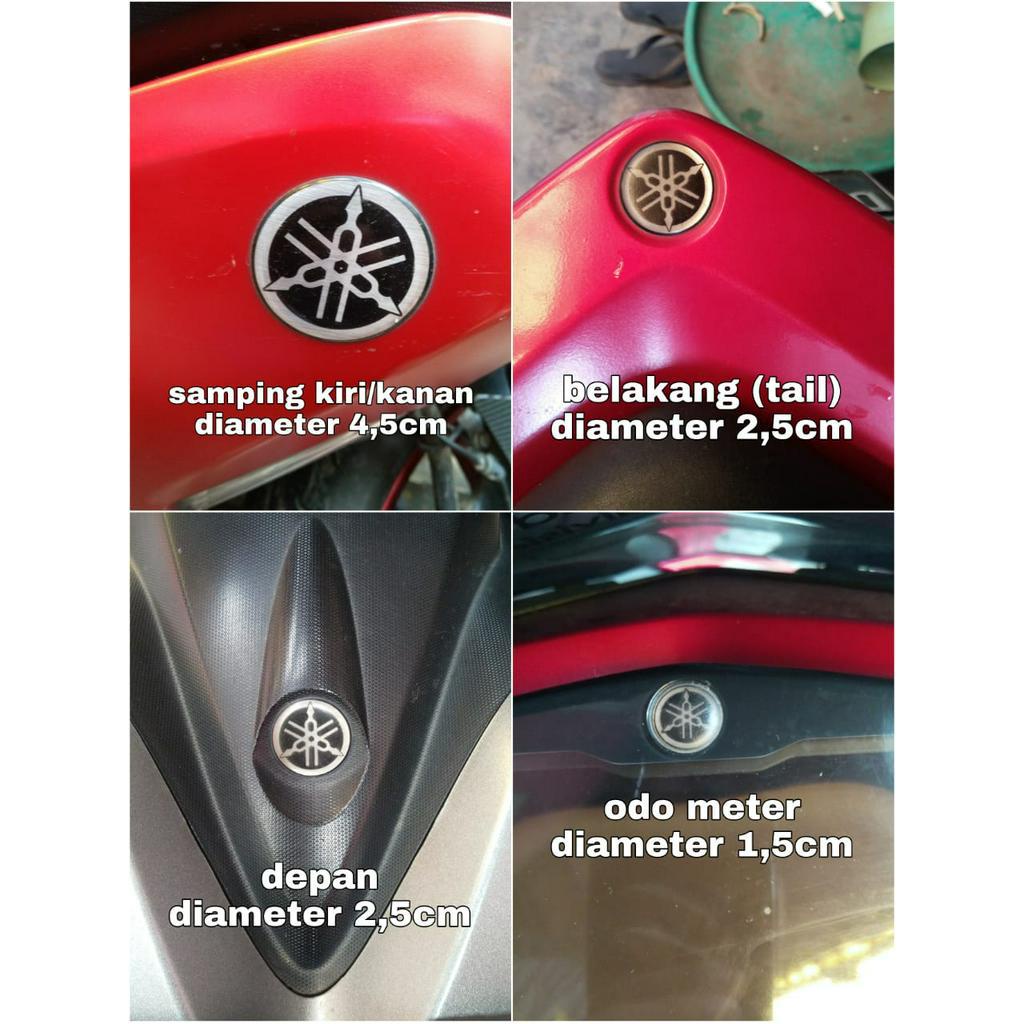 STIKER MOTOR TIMBUL EMBLEM LOGO AKRAPOVIC YAMAHA AEROX NMAX LEXI SET AKSESORIS AESTHETIC KEREN