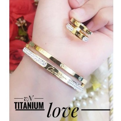 Titanium Gelang cincin t28955