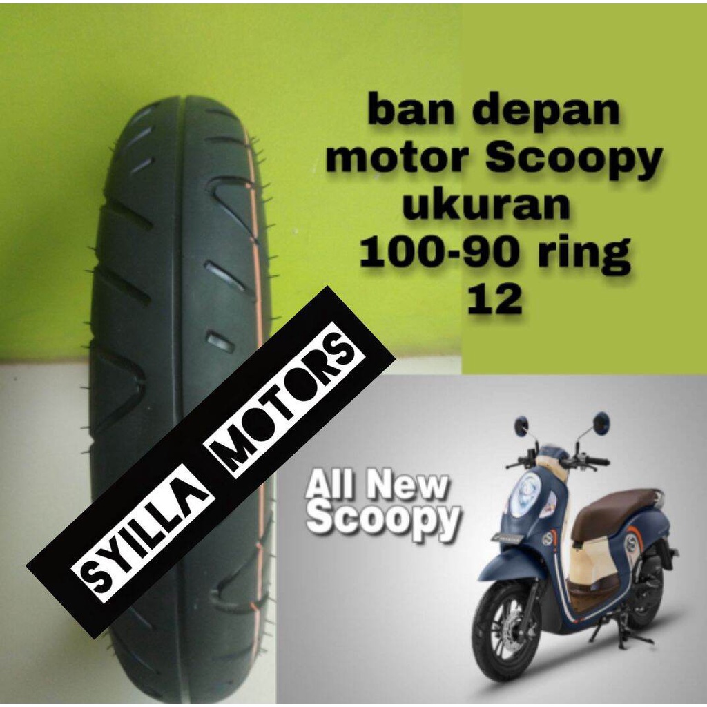 BAN DEPAN MOTOR SCOOPY RING 12 TUBLES