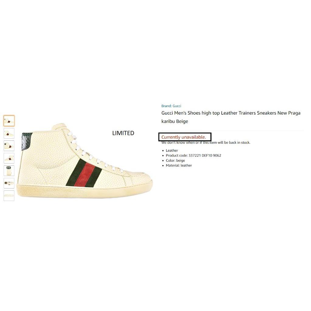 gucci men's sneaker boots