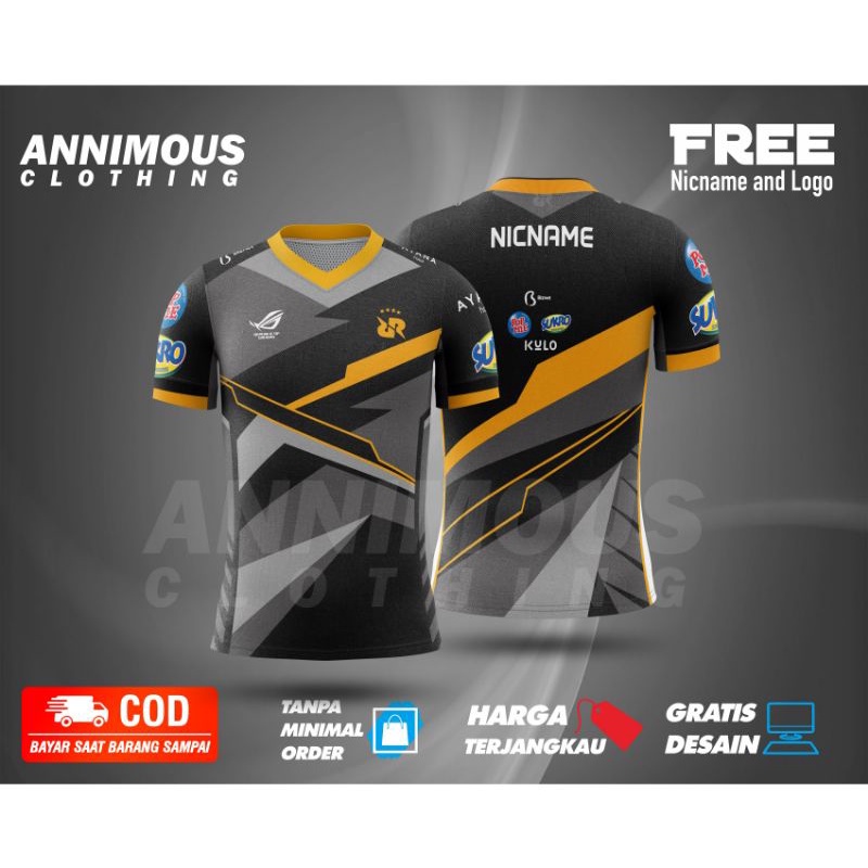 JERSEY KAOS BAJU GAMING RRQ NEW 2021 MOBILELAGENDS