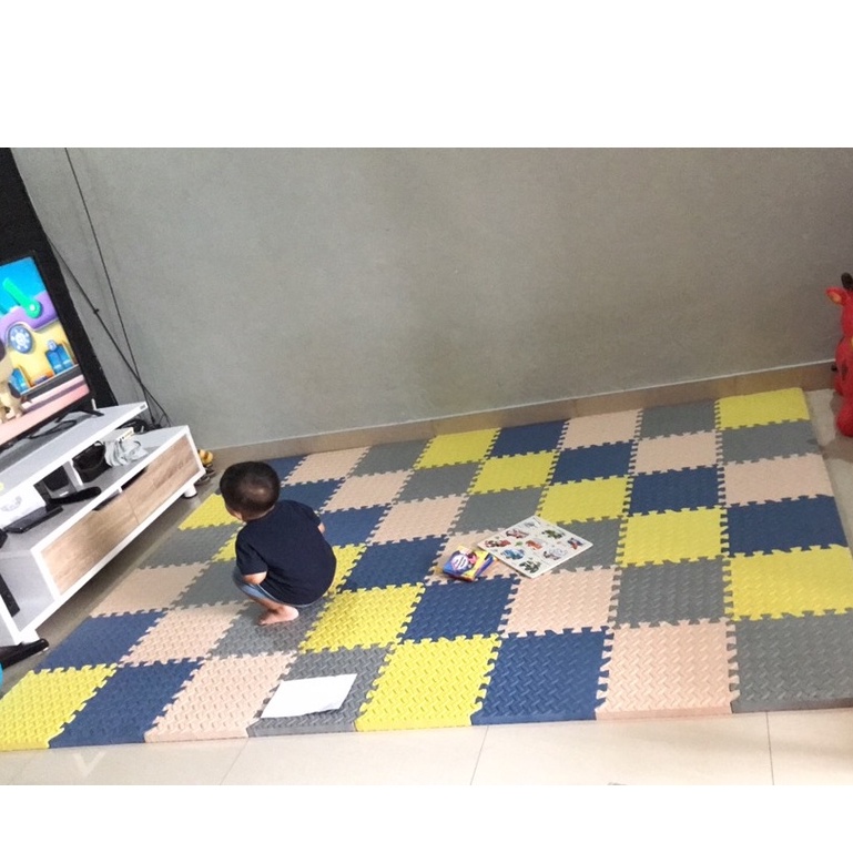 [TERBARU] Karpet Matras Eva Foam TEBAL 2,5CM / Matras Puzzle / Alas Lantai Bermain Anak 30x30cm