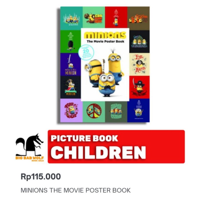 BBW Book Minions The Movie Poster Book